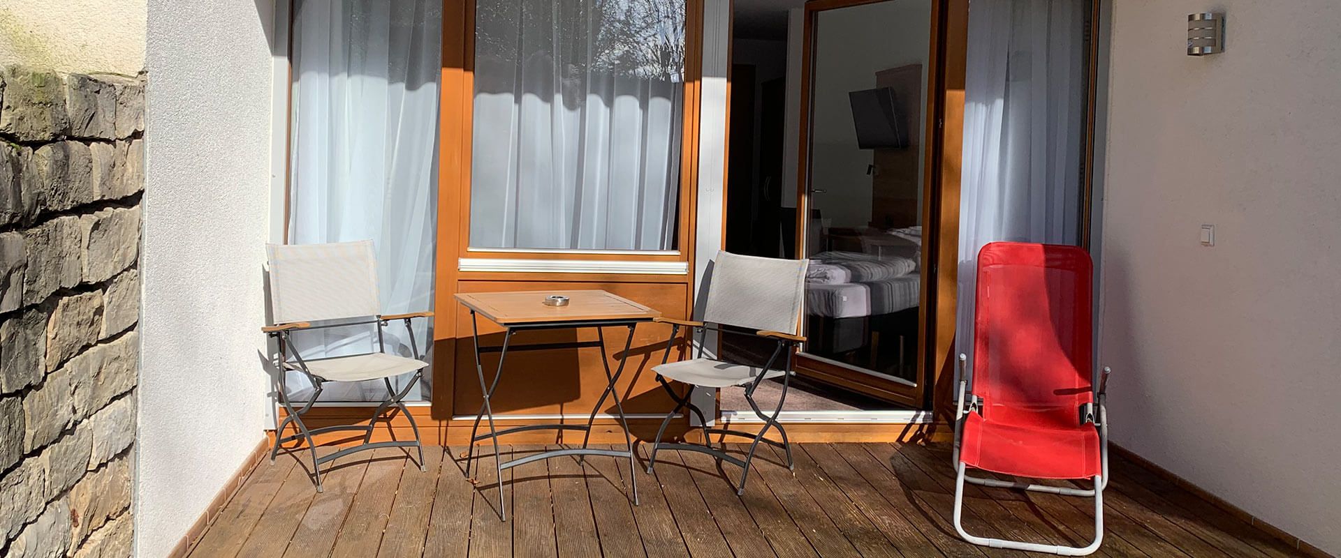 Doppelzimmer Comfort mit Terrasse im Aqualon Hotel Schweizerblick