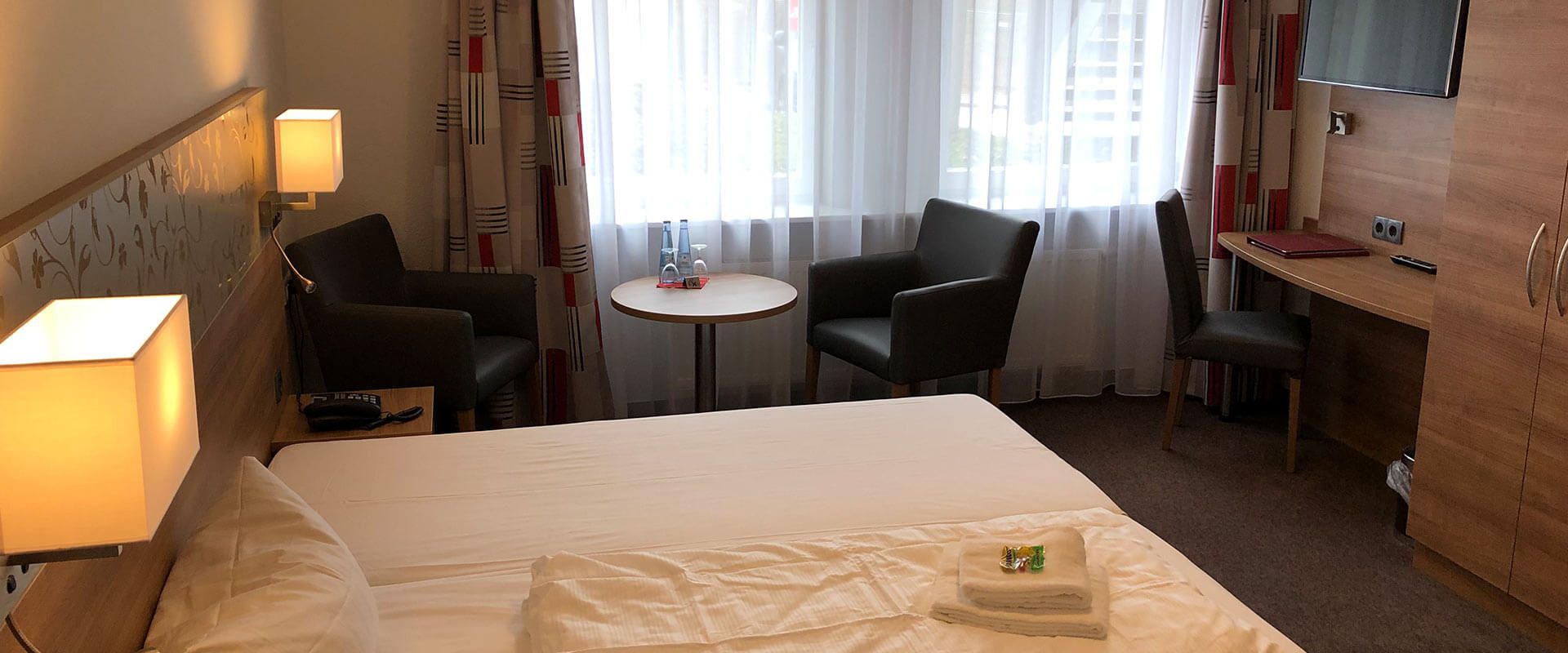 Doppelzimmer Comfort mit Terrasse im Aqualon Hotel Schweizerblick